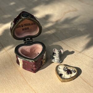 Boyd’s Bears Treasure Box Mini Trinket Box Style #82008 Valentino’s Candy Box
